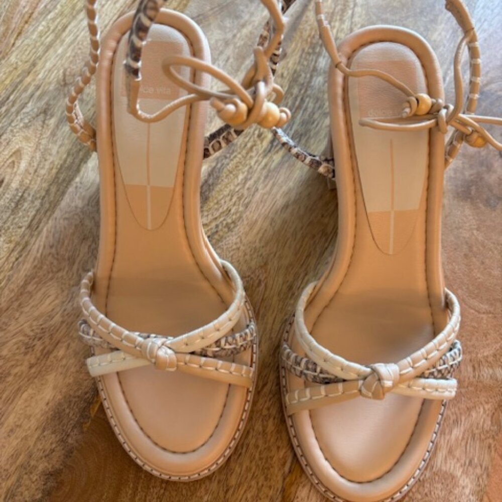 Dolce Vita Block Heel Lace Up Sandal